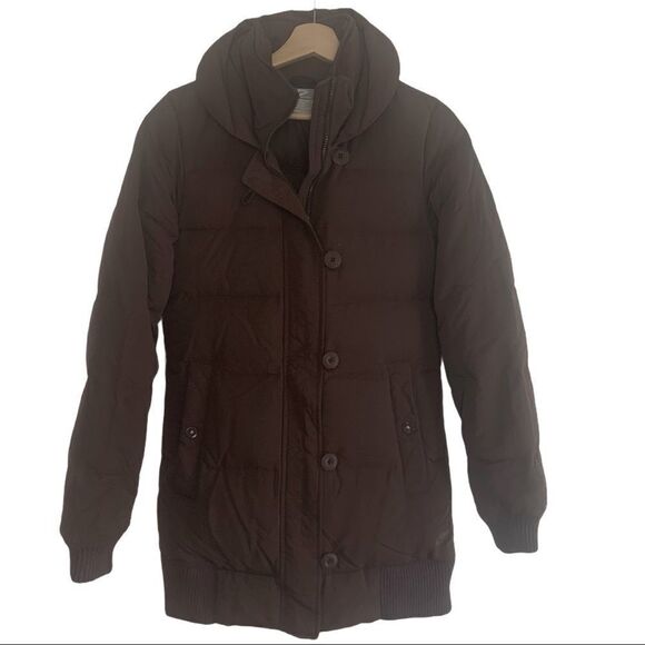 Nike Kurtka Brown Puffer Duck Down Winter Jacket - Picture 1 of 9